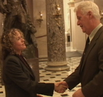 Melissa Weidman meets with Rep. Delahunt